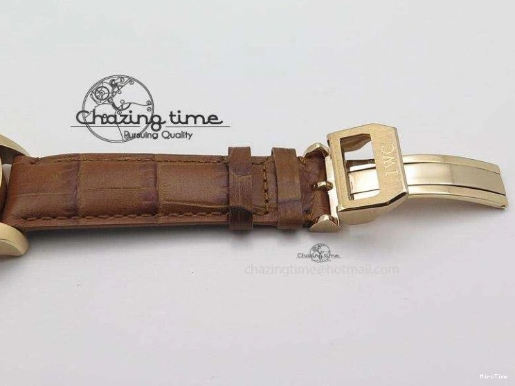 MIROTIME 0512 Youthful Pilot Chrono RG 3878 Gray Dial on Light Brown Leather Strap A 7394